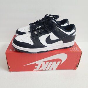 Nike Womens Dunk Low Panda Retro Shoes DD1503-101 Size 10.5 White Black NO LID